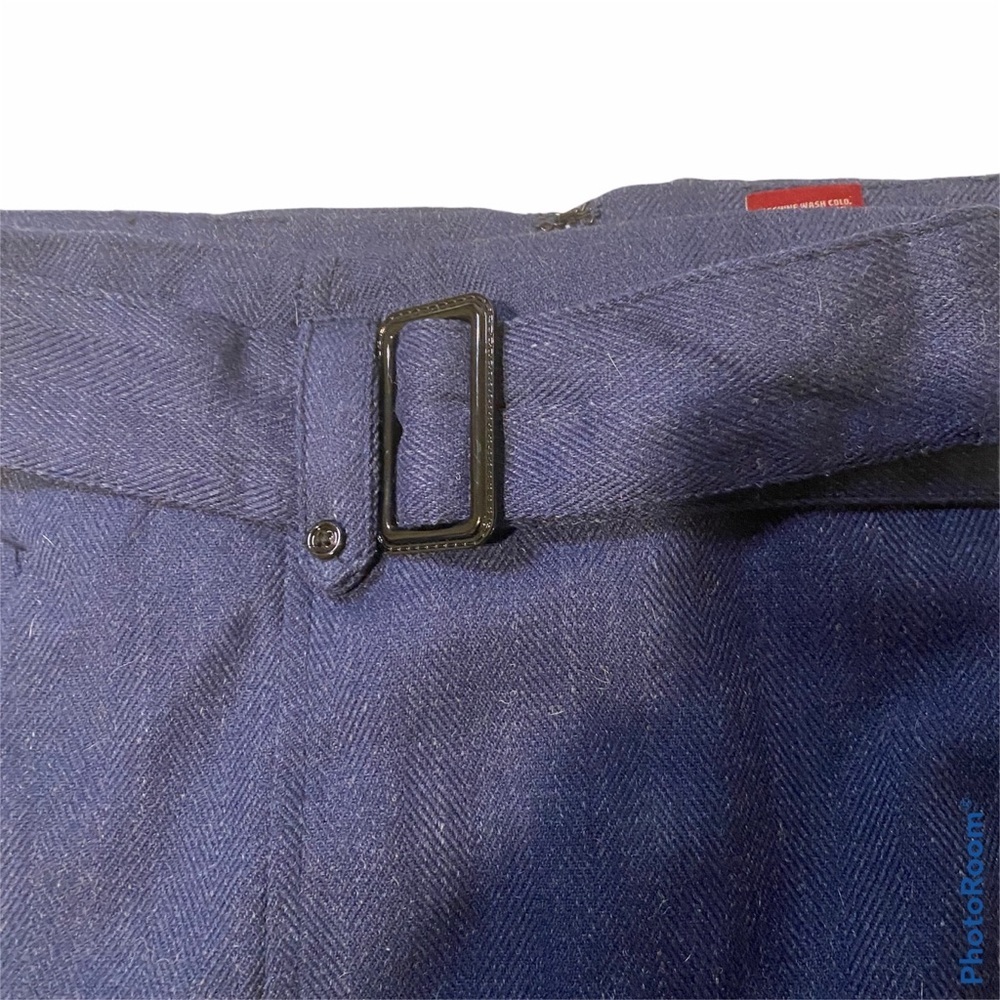 Merona Belted Skirt Blue  Sz 18 - Picture 3 of 6